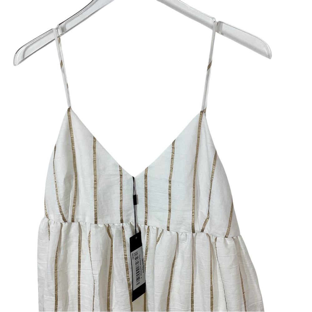 Jenni Kayne NWT Size S Cove Dress Gold Stripe Striped Maxi Dress - Picture 3 of 8